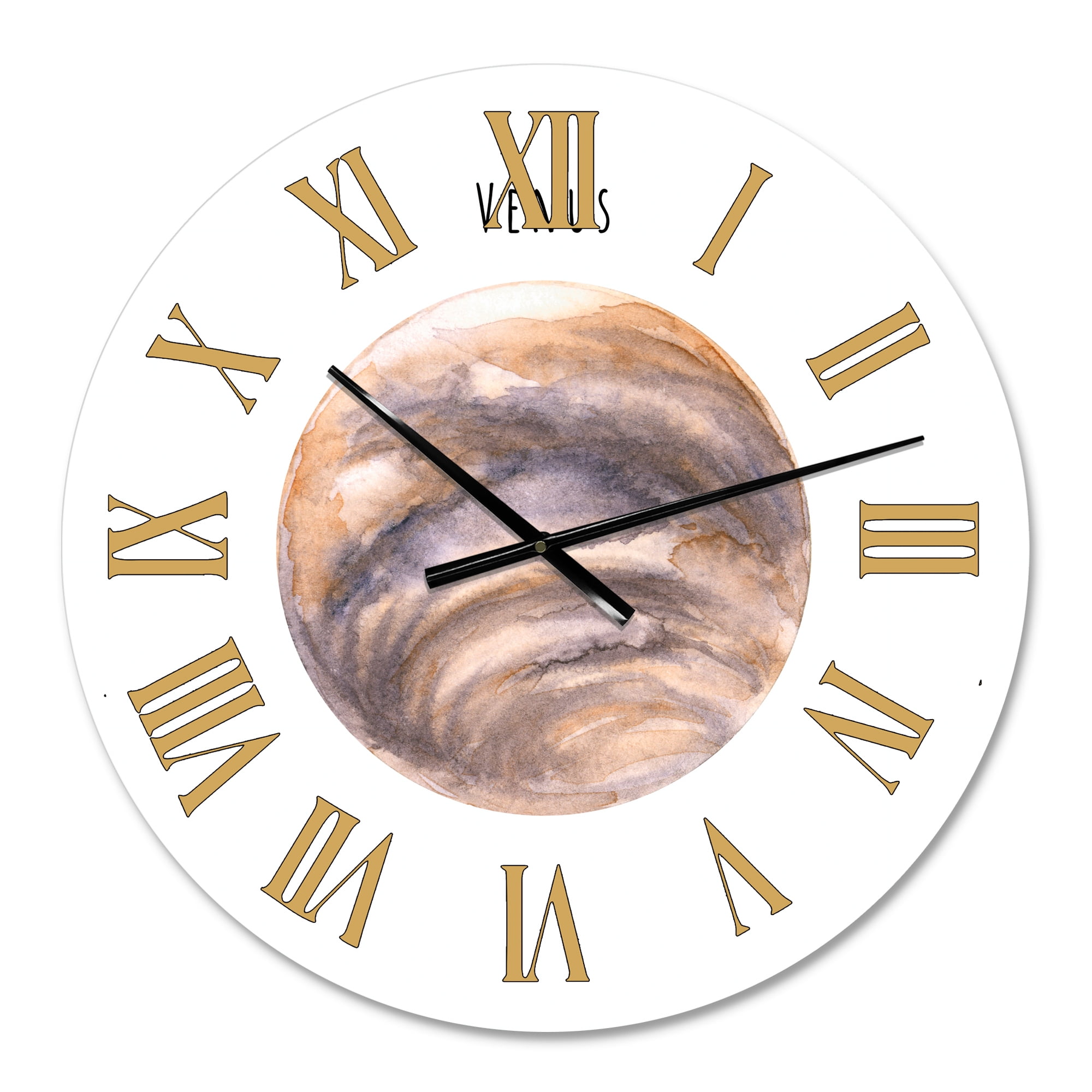 Designart 1 in Quartz Bohemian Wall Clock