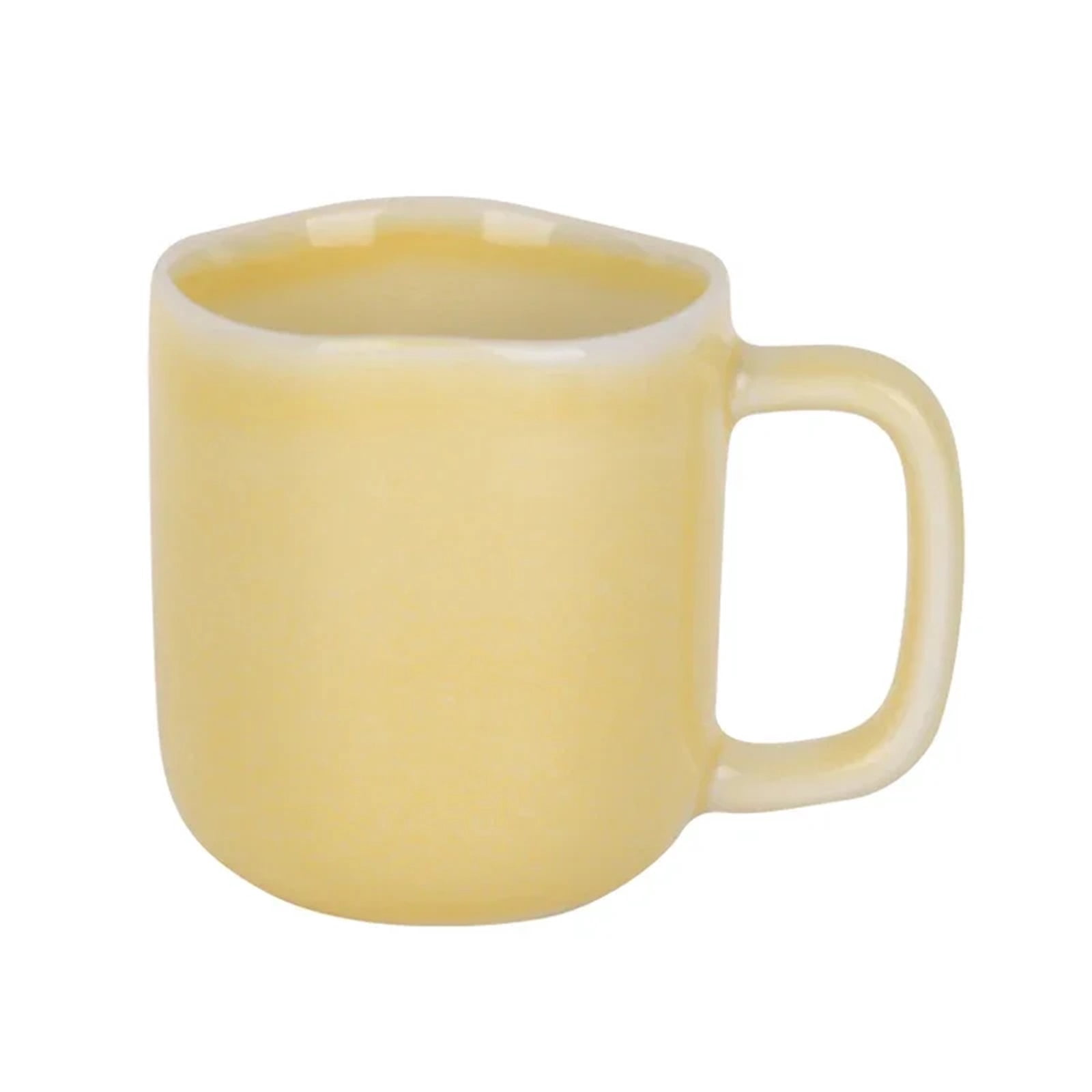Espresso cup Ceramic Coffee Mugs With Handle Ceramic Glaze Solid Color Mug Irregular Cup Mouth Home Breakfast Oat Water Cup
