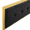 thumbnail image 4 of Modway Teagan Tufted Twin Performance Velvet Headboard in Gold Black, 4 of 7