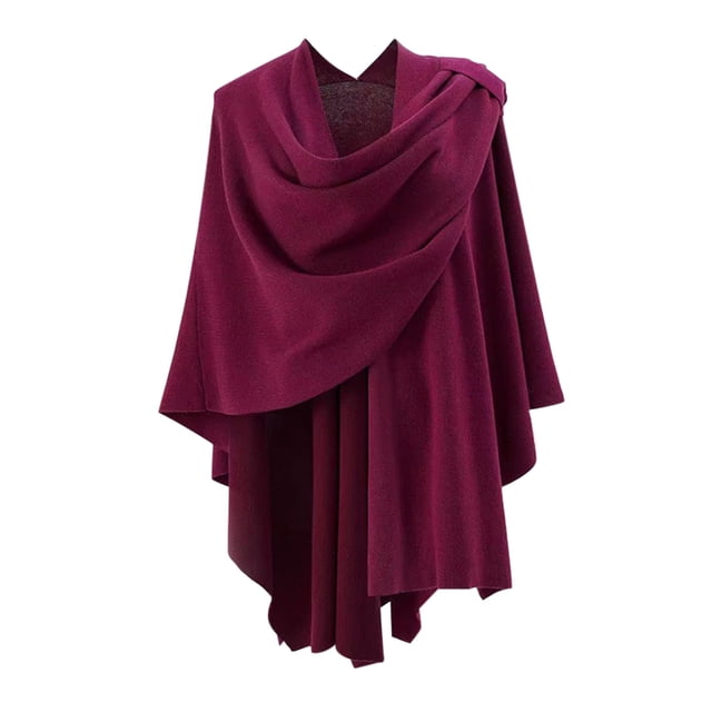 Liquidation! Foulard Manxivoo Femme Grande devant Tricoté Chandail Cache-Cœur Automne Hiver Élégant Châles Cape Robe de Concert