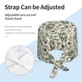 thumbnail image 3 of Scrub Caps Women Men, Skull with Cash Adjustable Working Caps, Turban Hat Cleaning Working Cap with Sweatband, Elastic Bandage Tie Back Nurse Cap, 3 of 5