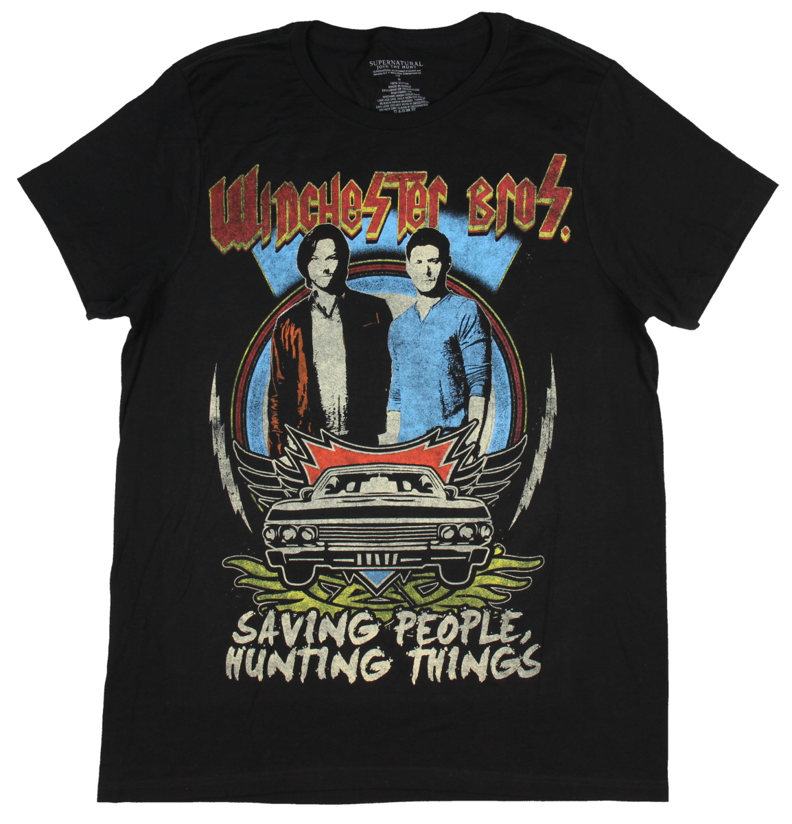 SAVING PEOPLE HUNTING THINGS MENS T SHIRT SUPERNATURAL WINCHESTER BROTHERS SAM