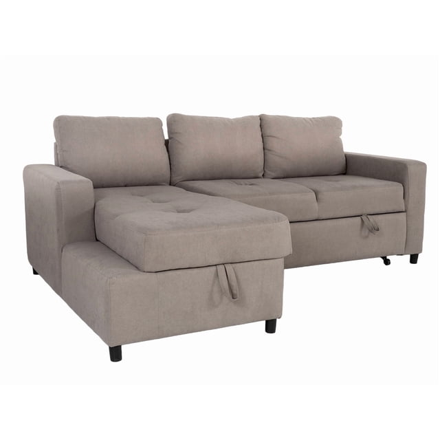Sala Modular Cama con Baul Anete - Gris Claro