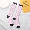 thumbnail image 5 of Knee High Socks for Women Men Athletic - 90s Style Peace sign Retro Thigh-High Black Sole Comfort Breathable Long Socks for Casual Travel Running, 5 of 7