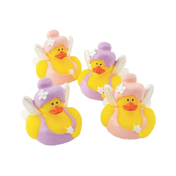 Canards en Caoutchouc, Styles Assortis, 12 Pcs, Anniversaires, Grands Événements, Cadeaux de Fête, Décorations de Table, Fournitures pour Coffre au Trésor (Fairy)