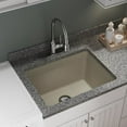 thumbnail image 4 of Elkay Quartz Classic 25" x 18-1/2" x 11-13/16", Undermount Laundry Sink with Perfect Drain, White, 4 of 5