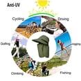 thumbnail image 5 of 1 sombrero de verano para hombre, protector solar, sombrero de pescador de ala grande con máscara facial, chal, sombrero para el sol, visera, 5 of 5