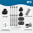 thumbnail image 4 of BFO 2.5" Front 1.5" Rear Lift Kit Coil Spring Spacers for Ram 2500 2014-2022, 4 of 6