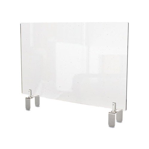 Clear Partition Extender with Attached Clamp 29 x 3.88 x 18