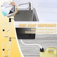 thumbnail image 3 of Distributeur de Détergent en Acier Inoxydable pour Évier de Cuisine, Tube Extensible avec Pompe - Rotation à 360° & Installation Facile, 3 of 8