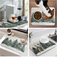 thumbnail image 7 of Winter Forest Dish Drying Mat Winter Snowflake Large Kitchen Mats Dish Drying Pad Christmas Tree Absorbent Dish Dryer Mat for Kitchen Countertops Microfiber Drainer Pad Dish Drying Mats (18x24 in), 7 of 7