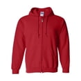 thumbnail image 1 of Gildan Heavy Blend - Sudadera con capucha y cierre completo para adulto (rojo) (S) Gildan 18600, 1 of 1