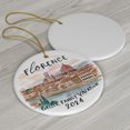 thumbnail image 3 of Florence Vacation Ornament, Florence Ornament, Christmas Ornaments, Vacation Ornament, Personalized Gift, Florence Souvenir, Italy Gift I4k8ms (Florence Vacation), 3 of 4