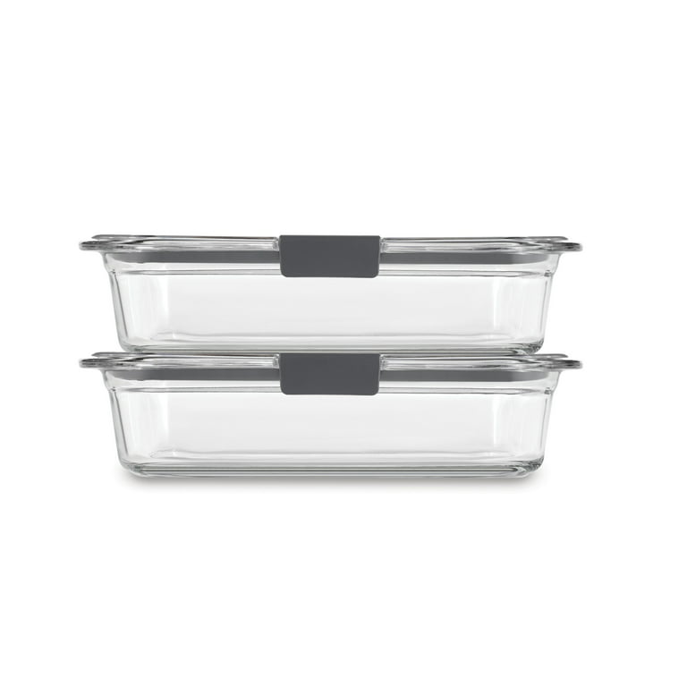 Cook Works Square 2.4-Cup 6-Piece Glass Food Storage Set