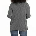thumbnail image 2 of Women's Black Florida State Seminoles Oversized Bailey Long Sleeve V-Neck Tri-Blend Tunic, 2 of 2