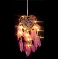 thumbnail image 2 of Wind Chimes, LED Dream Catcher, Dream Catcher Boho Style Handmade LED Light Wall Hanging Romantic Decoration, 2 of 5
