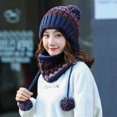 thumbnail image 2 of Maoww Ensemble de Bonnets d'Hiver pour Femmes Adultes Cyclisme Extérieur Course Bonnets Chauds Écharpe, 2 of 8