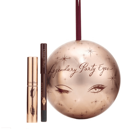 Charlotte Tilbury Legendary Party Eyes Holiday Ornament Set - Mini Legendary Eye Liner & Mascara - Black