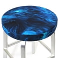 thumbnail image 6 of Cauagu Ice Blue Fire Wolf Print Round Stool Covers,Seat Cushion for Round Bar Stool Chair Seat Cover for Bar Round Chair Fits for 12/13/14in Bar Stool Cushion, 6 of 7