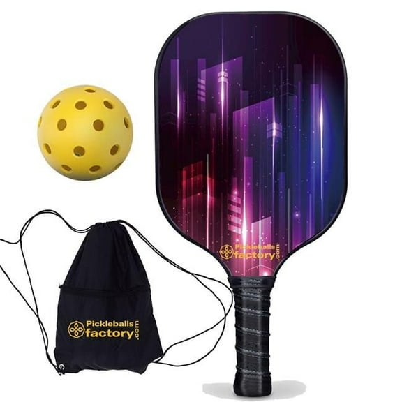 Pickleball Factory PB0007-9-G Pickleball Paddles for Sale - Fantasy Pickleball Court On Tennis Court, Best Pickleball Paddles for Intermediate Players, Glassfiber Graphite