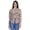 Light Brown, variant on Full Sleeve Sheer Top For Women Formal Shirt Printed Tunic