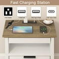 thumbnail image 4 of Redayfur 24 inch Modern Nightstand with Drawer and Storage Shelf Bedside Table for Bedroom Living Room Office, 4 of 12
