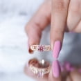 thumbnail image 6 of Rosec Jewels IGI Certified Lab Grown Pink White Diamond Engagement Ring - Vintage Style Ring (1 Carat, Fancy Pink Color and E-VS1 Clarity), 10K Rose Gold, US 8.50, 6 of 9