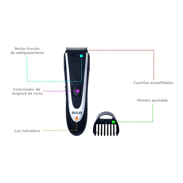 Kit Peluqueria Rca Maquina Recortadora Barba Pelo Cabello Viaje RCA RC PM25