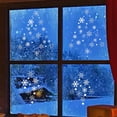 thumbnail image 4 of Winter Holiday Glitter Snowflake Static Stickers Reusable Window Decals - Festive Christmas Ornaments for Indoor/Outdoor Decor, 4 of 13