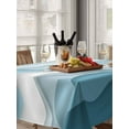 thumbnail image 6 of Blue Ombre Table Cloth, Modern Geometric Moire Abstract Art Waterproof Tablecloth for Rectangle Tables, Reusable Washable Fabric Table Cover for Restaurant Kitchen Dining Tables 52"x70", 6 of 6