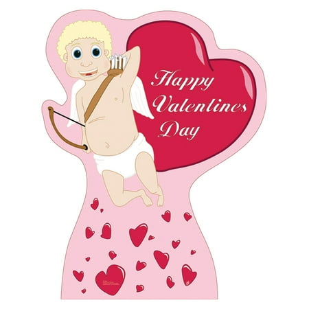 Advanced Graphics 745 Cupid with Hearts- 60" x 47" Cardboard Standup