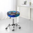 thumbnail image 7 of Daiia Sea Turtle Swims Stool Covers Round,Round Bar Stool Covers Waterproof Bar Chair Covers Washable Stool Cushion Slipcover for 12-14 Inch Chair-12 inch, 7 of 7