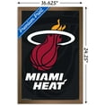 thumbnail image 3 of NBA Miami Heat - Logo 14 Wall Poster, 14.725" x 22.375", Framed, 3 of 3