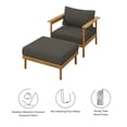 thumbnail image 2 of Wren Armchair and Ottoman Set in Natural Flint Gray, 2 of 7