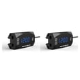 thumbnail image 2 of relayinert Motorcycle Voltmeter LED Display DC Voltage Meter Portable Fixing Carrying Bright Time Volt Gauge Outdoor Detector Blue Light 2Set, 2 of 6