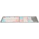 thumbnail image 2 of Teclas de teclado PBT estilo PX inglés rosa azul 125 teclas XDA altura sublimación térmica DIY Keycap para teclado mecánico, 2 of 8