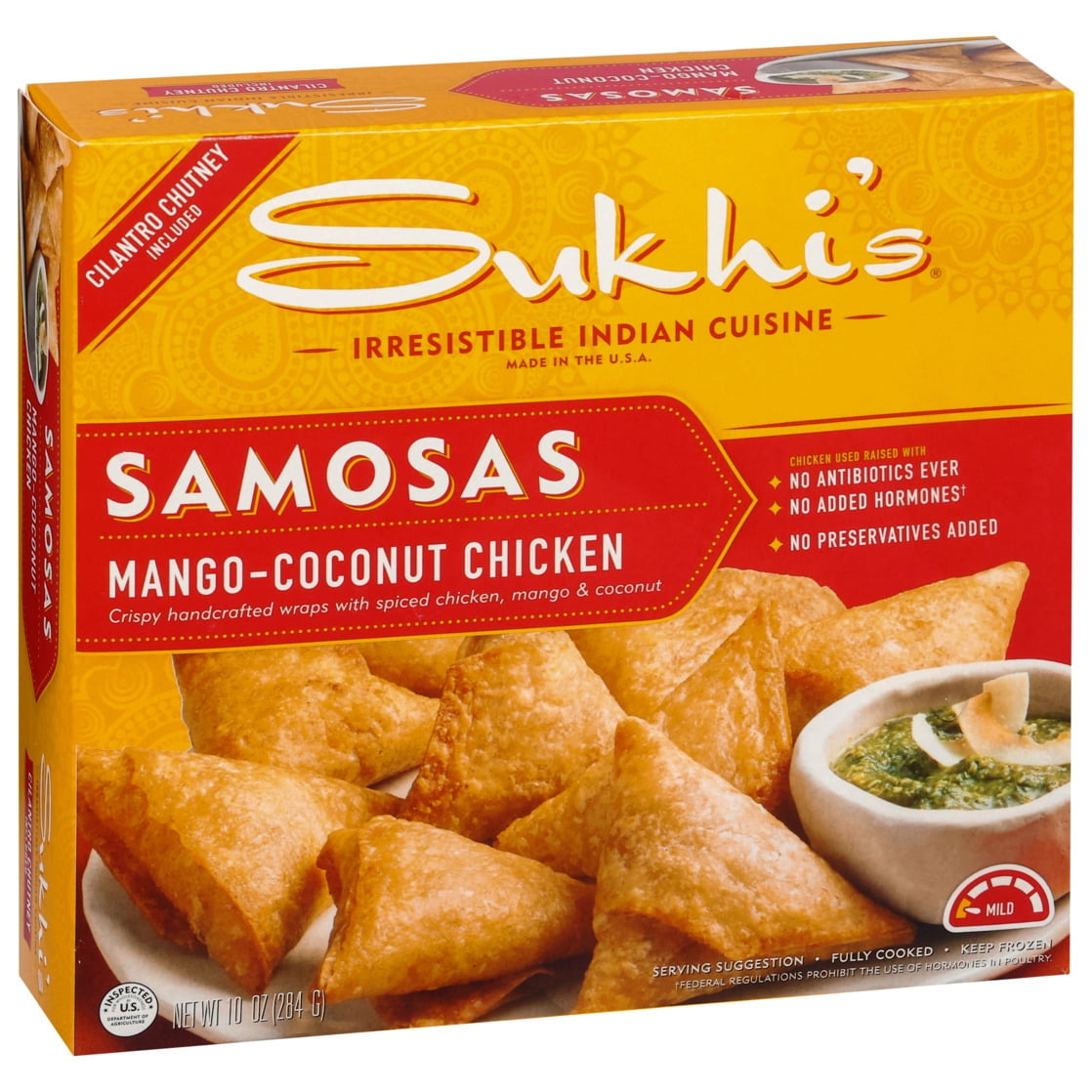 Samosa 様　送料 Sukhi's Chicken Mango Coconut Samosa Frozen Appetizer with