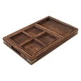 thumbnail image 1 of Bandeja de té rectangular NikouMX de madera descolorida acabado de lujo, 1 of 8