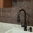 thumbnail image 2 of FASÄDE Traditional 4 Decorative Vinyl Backsplash Panel in Argent Bronze (6X6 Inch Sample), 2 of 6