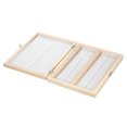 thumbnail image 3 of Caja de almacenamiento de portaobjetos de madera con 100 compartimentos y ranuras numeradas Hoja de contenido para portaobjetos de microscopio preparados, 3 of 8