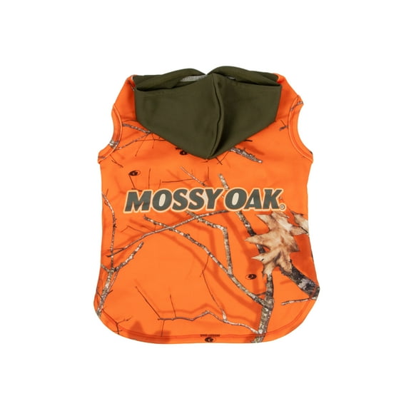 Mossy Oak Fall Dog Hoodie, Country Camo, Orange, XL