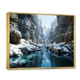thumbnail image 2 of Designart "Canyon Winter Serenitys Beauty I" Landscapes Floater Framed Canvas Print, 2 of 7