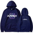 thumbnail image 1 of Pop cazadora para niña Hooded Sweatshirt,Soft Streetwear Pullover,Cute Long Sleeve Hoodie for Fall Winter Unisex （Navy）, 1 of 2