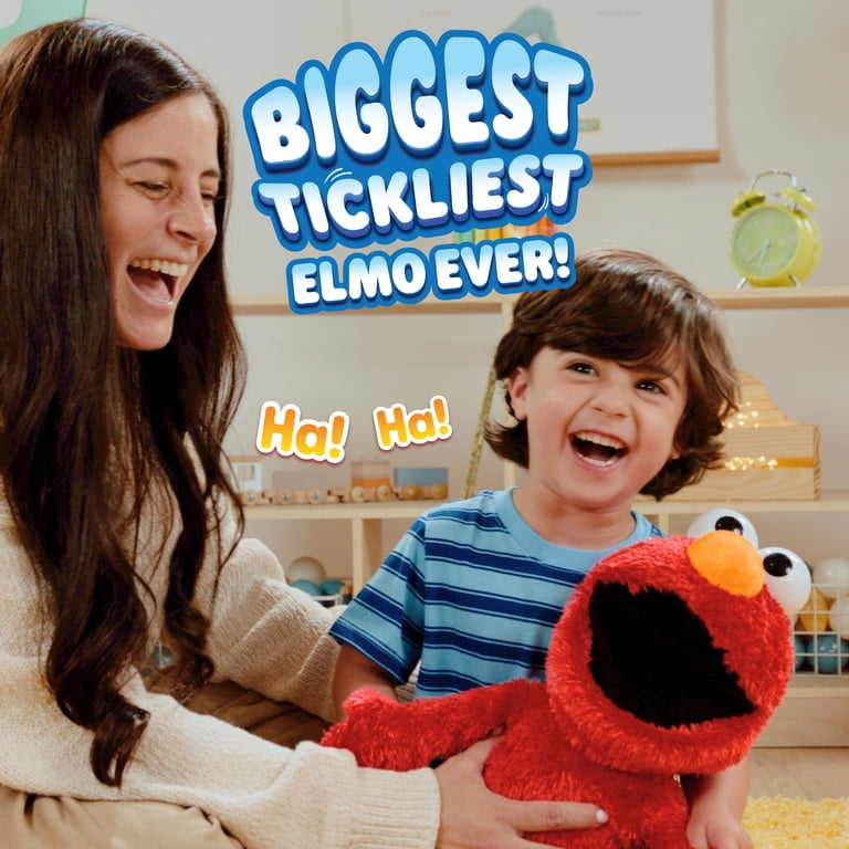 Sesame Street Tickle Me Elmo Giggle Max 18-Inch Interactive Plush