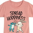 thumbnail image 3 of Instant Message - Spread Hoppiness - Toddler & Youth Girls Short Sleeve Graphic T-Shirt, 3 of 6