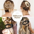 thumbnail image 5 of 4pcs Flat Hair Clips, Round Lying Hair Clips for Women and Girls, French Strong Hair Clips for Thick Thin Hair, Comfortable Curved Flat C, 5 of 5