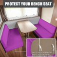thumbnail image 2 of XYZCANDO Lilac Print RV Dinette Cushion Covers Stretchable Couch Cushion Covers Solid Color Print Washable Slip Covers for Loveseat Sofa Slip Covers for 2 Seat Cushion Couch Designed Gifts, 2 of 7