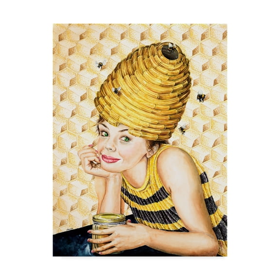 Trademark Fine Art 'Beehive Hairdo' Canvas Art by Charlsie Kelly