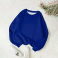 thumbnail image 2 of ShomPort Women's Oversized Sweatshirts Fleece Crew Neck Solid Color Pullover Casual Comfy Fall Fashion Clothes, 2 of 4