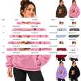 thumbnail image 3 of Pet Pouch Hoodie for Women Dog Carrier Sweatshirt Oversized Casual with Kangaroo Pocket Solid Color Long Sleeve Fleece Pullover Button Neck Small Pet Carrier Hoodie Large Pet Pouch, 3 of 5